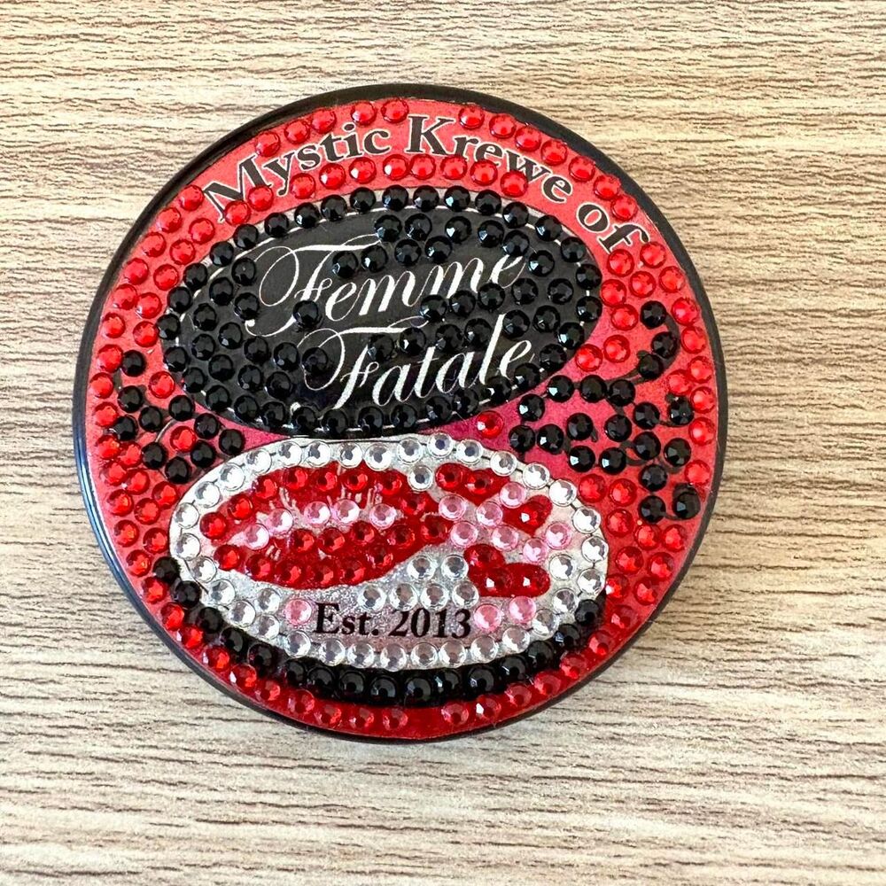 Diamond Art Compact Mirror Mystic Krewe of Femme Fatale, New Orleans, Beauty